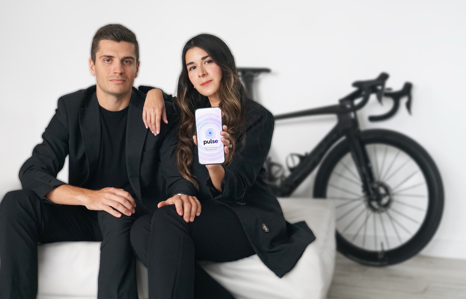 Gabriela Ayala and Jake Silverberg with the Pulse app